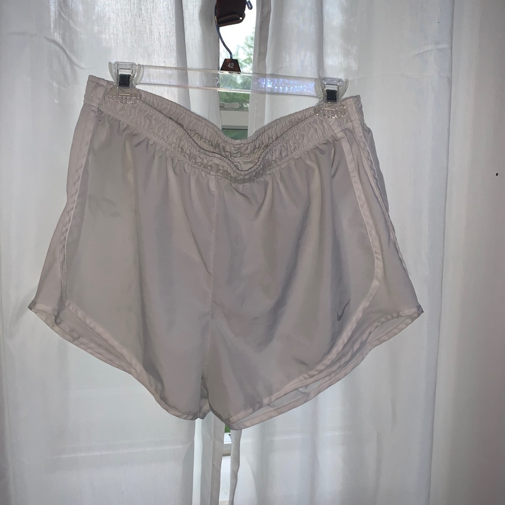 White Nike Running Shorts